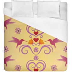 Pattern Bird Flower Duvet Cover (king Size)