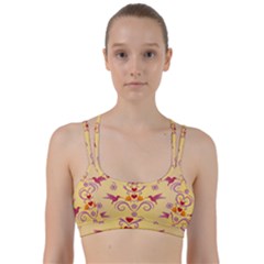 Pattern Bird Flower Line Them Up Sports Bra