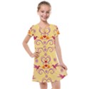 Pattern Bird Flower Kids  Cross Web Dress View1