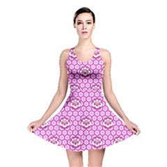 Paulownia Flowers Japanese Style Reversible Skater Dress by HermanTelo