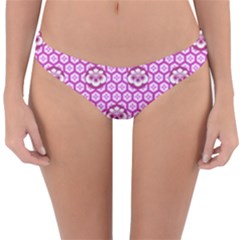 Paulownia Flowers Japanese Style Reversible Hipster Bikini Bottoms