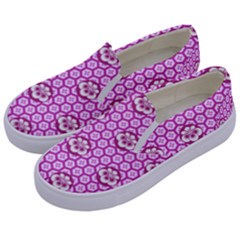 Paulownia Flowers Japanese Style Kids  Canvas Slip Ons by HermanTelo