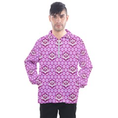 Paulownia Flowers Japanese Style Men s Half Zip Pullover by HermanTelo