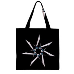 Star Sky Design Decor Zipper Grocery Tote Bag