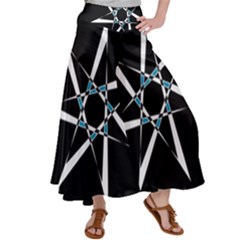 Star Sky Design Decor Satin Palazzo Pants by HermanTelo