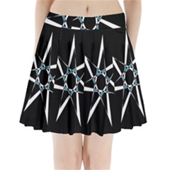 Star Sky Design Decor Pleated Mini Skirt