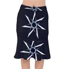 Star Sky Design Decor Mermaid Skirt by HermanTelo