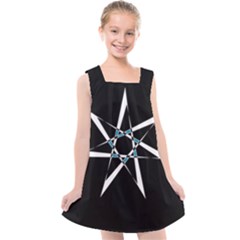 Star Sky Design Decor Kids  Cross Back Dress