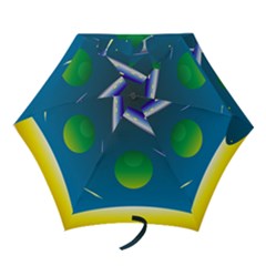 Rocket Spaceship Space Mini Folding Umbrellas