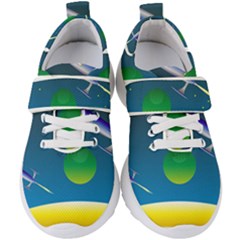 Rocket Spaceship Space Kids  Velcro Strap Shoes by HermanTelo