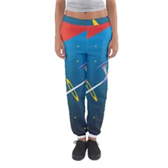 Rocket Spaceship Space Galaxy Women s Jogger Sweatpants by HermanTelo