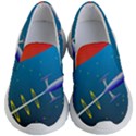 Rocket Spaceship Space Galaxy Kids  Lightweight Slip Ons View1