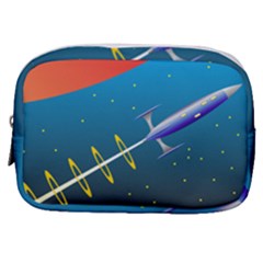 Rocket Spaceship Space Galaxy Make Up Pouch (small) by HermanTelo