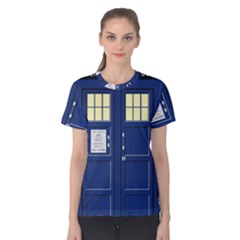 Tardis Doctor Who Time Travel Women s Cotton Tee