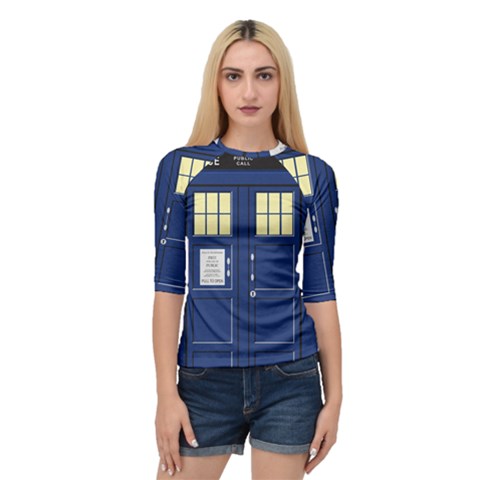 Tardis Doctor Who Time Travel Quarter Sleeve Raglan Tee by HermanTelo