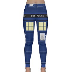 Tardis Doctor Who Time Travel Classic Yoga Leggings