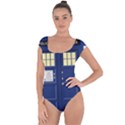 Tardis Doctor Who Time Travel Short Sleeve Leotard  View1