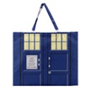 Tardis Doctor Who Time Travel Zipper Large Tote Bag View1