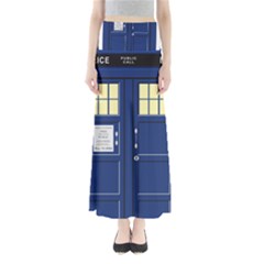 Tardis Doctor Who Time Travel Full Length Maxi Skirt