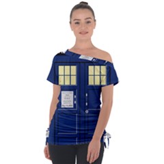 Tardis Doctor Who Time Travel Tie-up Tee