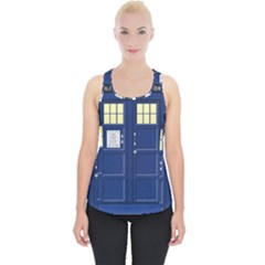 Tardis Doctor Who Time Travel Piece Up Tank Top