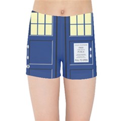 Tardis Doctor Who Time Travel Kids  Sports Shorts