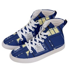 Tardis Doctor Who Time Travel Women s Hi-top Skate Sneakers