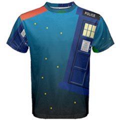 Tardis Doctor Time Travel Men s Cotton Tee