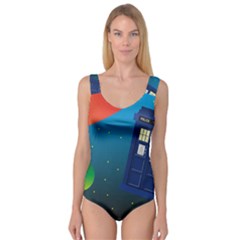 Tardis Doctor Time Travel Princess Tank Leotard  by HermanTelo