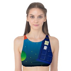 Tardis Doctor Time Travel Tank Bikini Top by HermanTelo