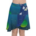 Tardis Doctor Time Travel Chiffon Wrap Front Skirt View1