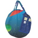 Tardis Doctor Time Travel Giant Round Zipper Tote View1