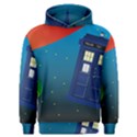 Tardis Doctor Time Travel Men s Overhead Hoodie View1