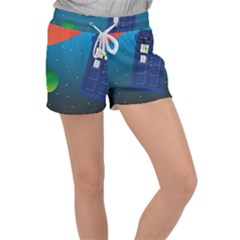 Tardis Doctor Time Travel Women s Velour Lounge Shorts