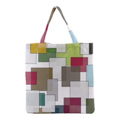 Wallpaper Texture Plaid Grocery Tote Bag