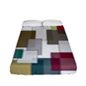 Wallpaper Texture Plaid Fitted Sheet (Full/ Double Size) View1