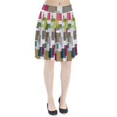 Wallpaper Texture Plaid Pleated Skirt