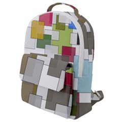 Wallpaper Texture Plaid Flap Pocket Backpack (small) by HermanTelo