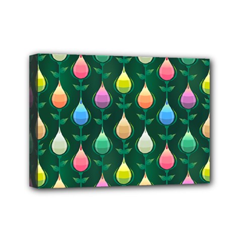 Tulips Seamless Pattern Background Mini Canvas 7  X 5  (stretched)