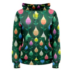 Tulips Seamless Pattern Background Women s Pullover Hoodie