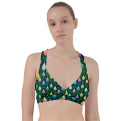 Tulips Seamless Pattern Background Sweetheart Sports Bra