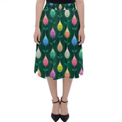 Tulips Seamless Pattern Background Classic Midi Skirt