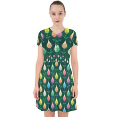 Tulips Seamless Pattern Background Adorable In Chiffon Dress