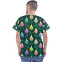 Tulips Seamless Pattern Background Men s V-Neck Scrub Top View2