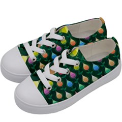 Tulips Seamless Pattern Background Kids  Low Top Canvas Sneakers