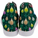 Tulips Seamless Pattern Background Women s Mid-Top Canvas Sneakers View4