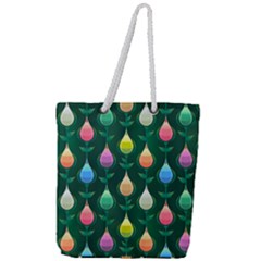 Tulips Seamless Pattern Background Full Print Rope Handle Tote (large) by HermanTelo