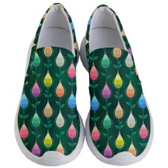 Tulips Seamless Pattern Background Women s Lightweight Slip Ons