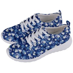 White Flowers Summer Plant Men s Lightweight Sports Shoes