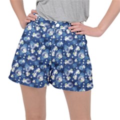 White Flowers Summer Plant Ripstop Shorts